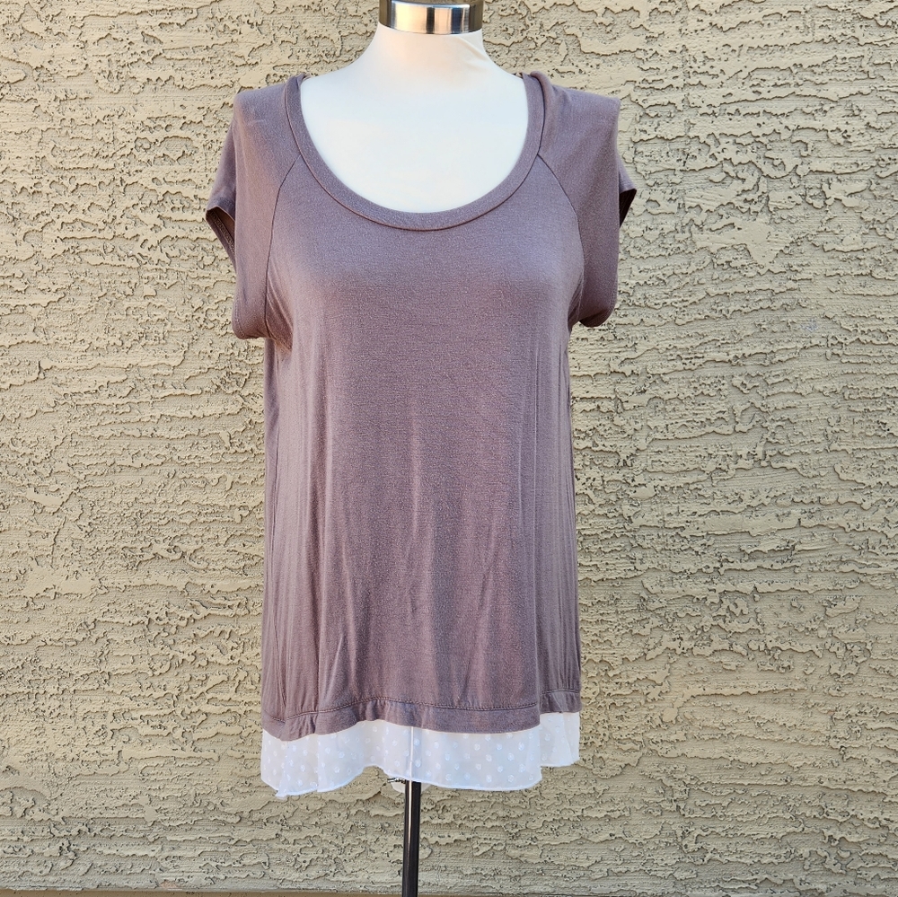 Cha cha vente dark tan oversized top
